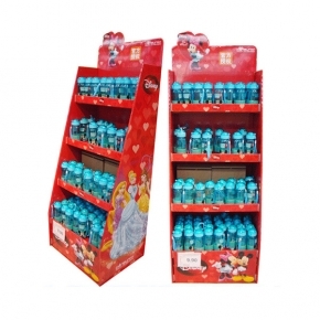 Retail Shop Customized Water Bottle Cardboard Display Stand