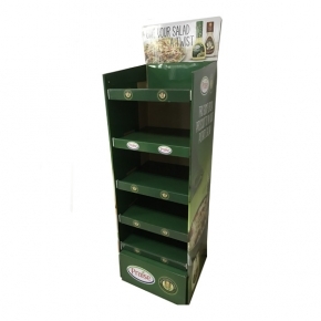 Salad Cardboard Display Stand Retail Display Rack