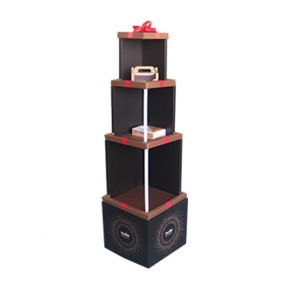 Stacked Gift Boxes Floor Display Stand