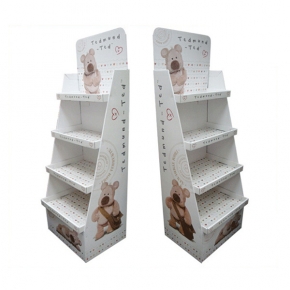 Floor Display Stand - Retail Shop Customized Plush Toy Cardboard Display Stand