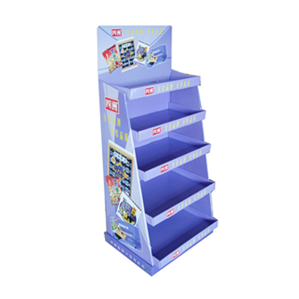 Snacks Counter Display , Customized Cardboard Paper Display Stand