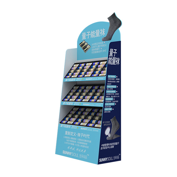 Supermarket Promotion Cardboard Display Stand For Sock